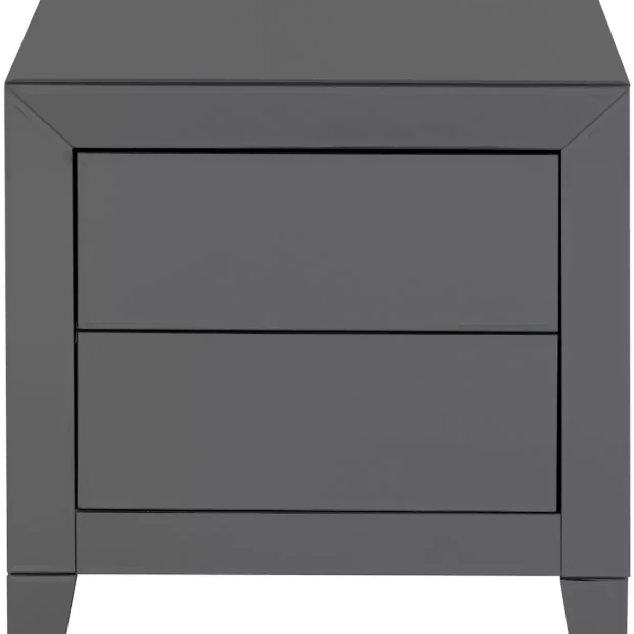 Kommode Klein Luxury Push 2 Schube Grau