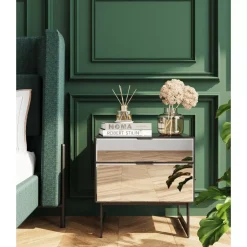 Kommode Klein Soran Schwarz 49X50Cm