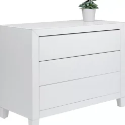 Kommode Luxury Push 3 Schube Weiss