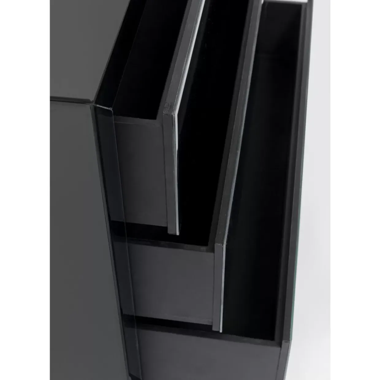 Kommode Luxury Push 3 Schube Grau