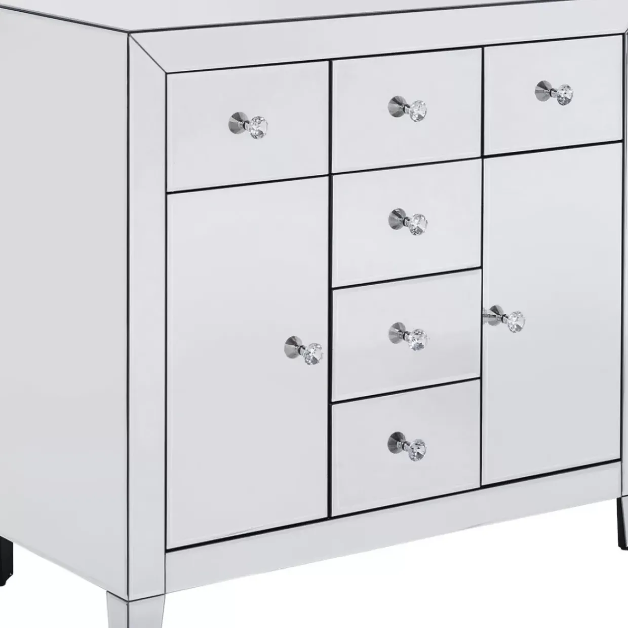 Kommode Luxury 2-Turig 6 Schube