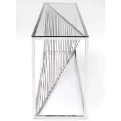 Konsole Laser Silber Klarglas 120X40