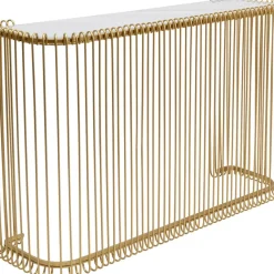 Konsole Wire Glas Marble Gold 142X89Cm