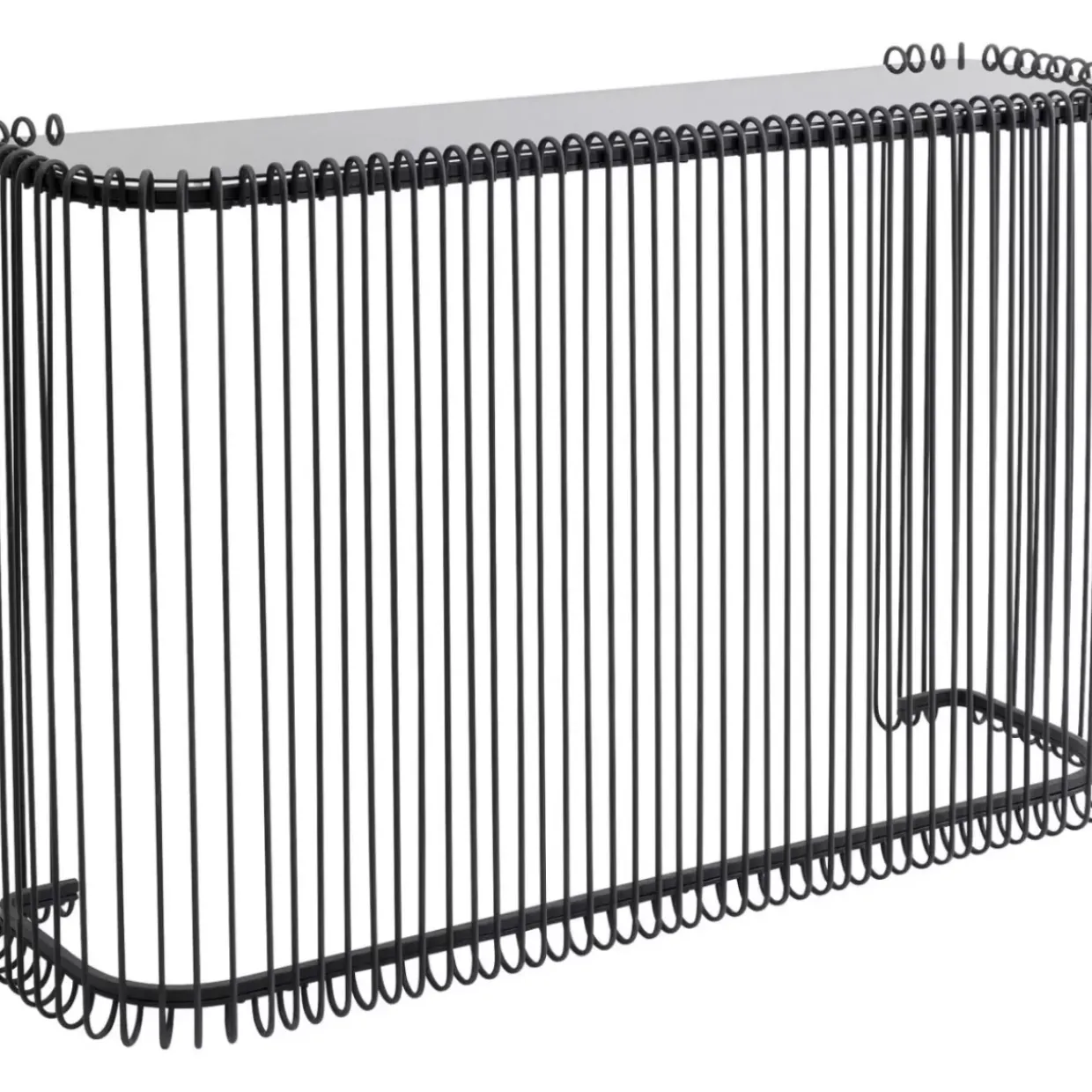 Konsole Wire Glas Schwarz 142X89Cm