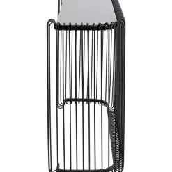 Konsole Wire Glas Schwarz 142X89Cm