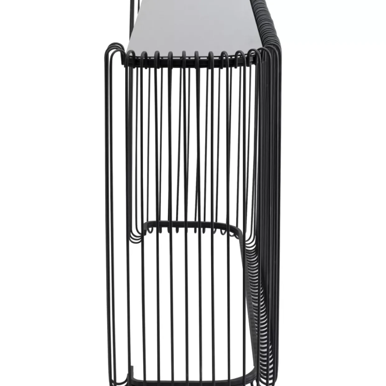 Konsole Wire Glas Schwarz 142X89Cm