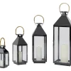 Laterne Giardino Schwarz Gold (4/Set)