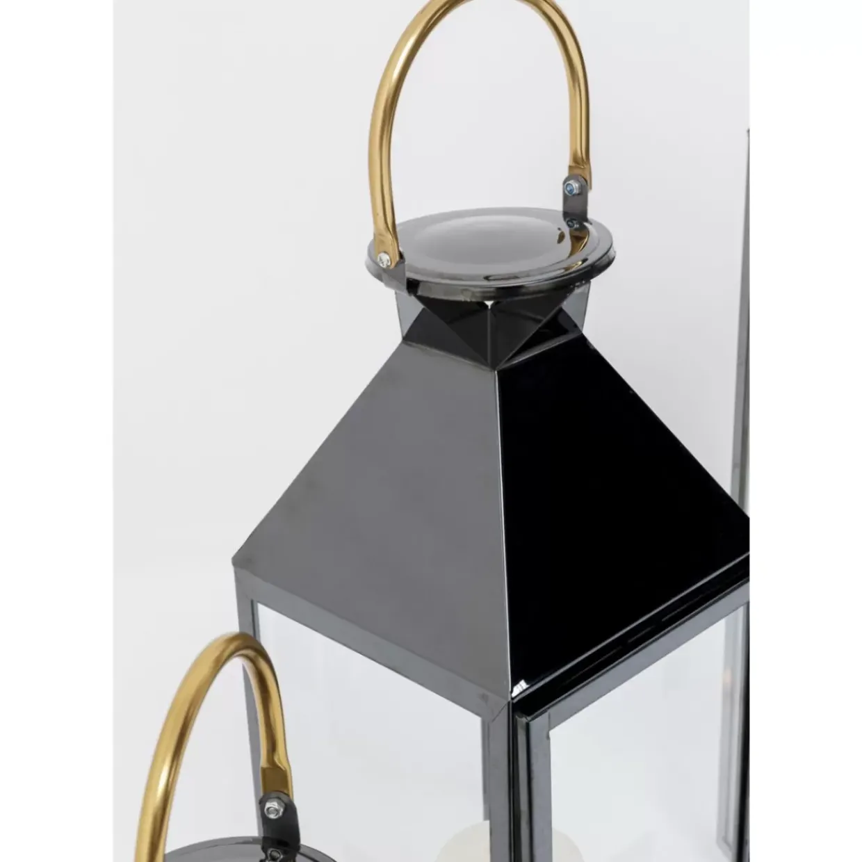 Laterne Giardino Schwarz Gold (4/Set)