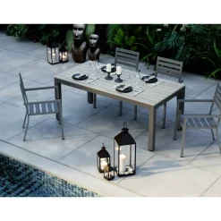 Laterne Giardino Schwarz Gold (4/Set)