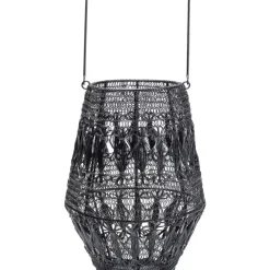 Laterne Hayat Schwarz 33Cm