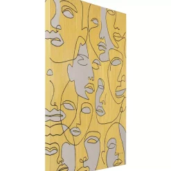 Leinwandbild Faces 70X100Cm