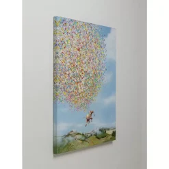 Leinwandbild Flying Elephant In Day 120X160Cm