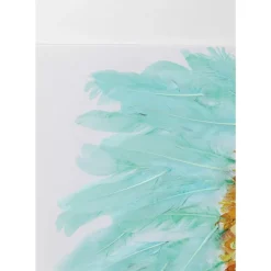 Leinwandbild Headdress Dog 80X80Cm