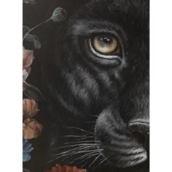 Leinwandbild Night Leo In Flower 90X140Cm