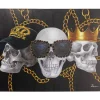 Leinwandbild Skull Gang 90X120