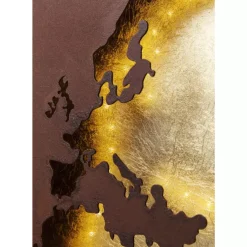 Leuchtdekoration Map Led