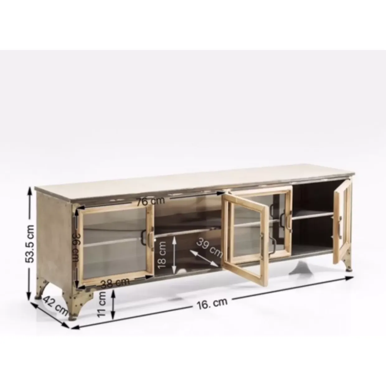 Lowboard Kontor Metall