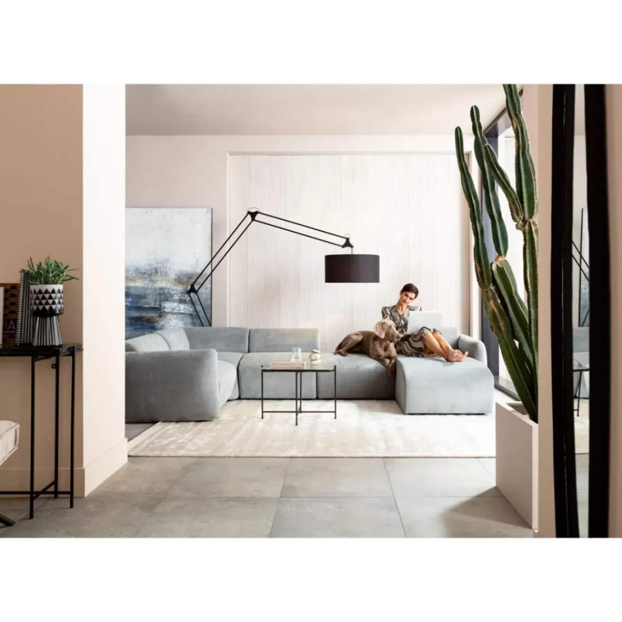 Lucca Schlussecke Elements Links Grau 89Cm