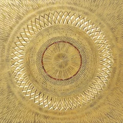 Objektbild Art Geometric Circle Gold 120X120Cm