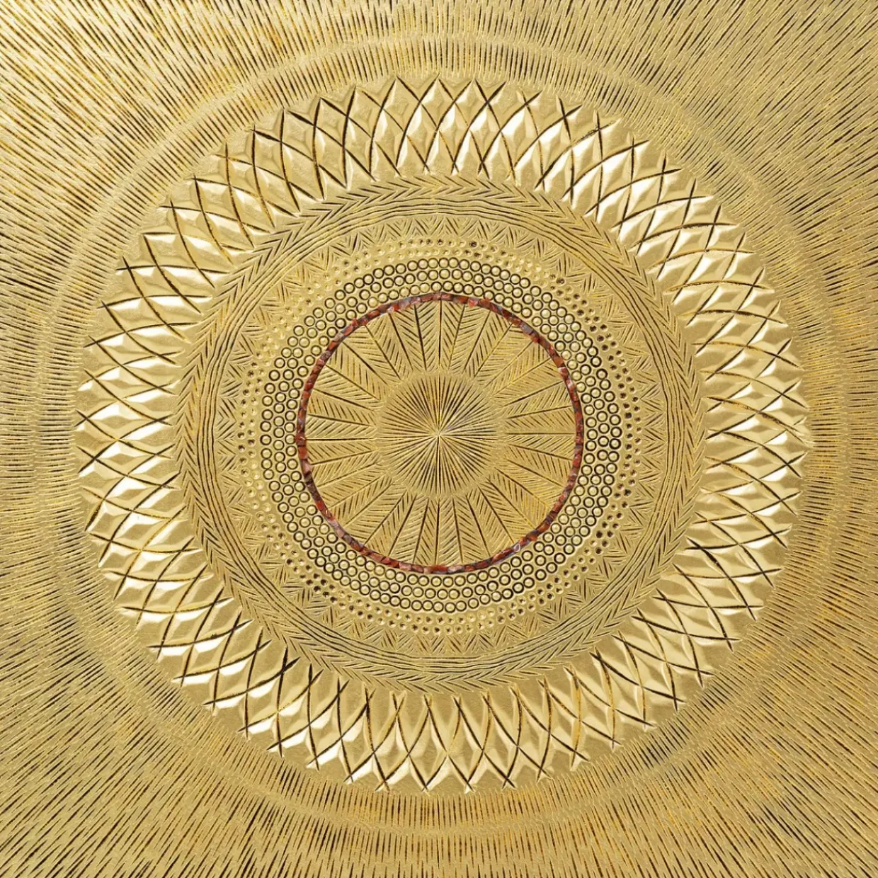 Objektbild Art Geometric Circle Gold 120X120Cm