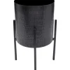 Pflanztopf Mynah Schwarz 42Cm