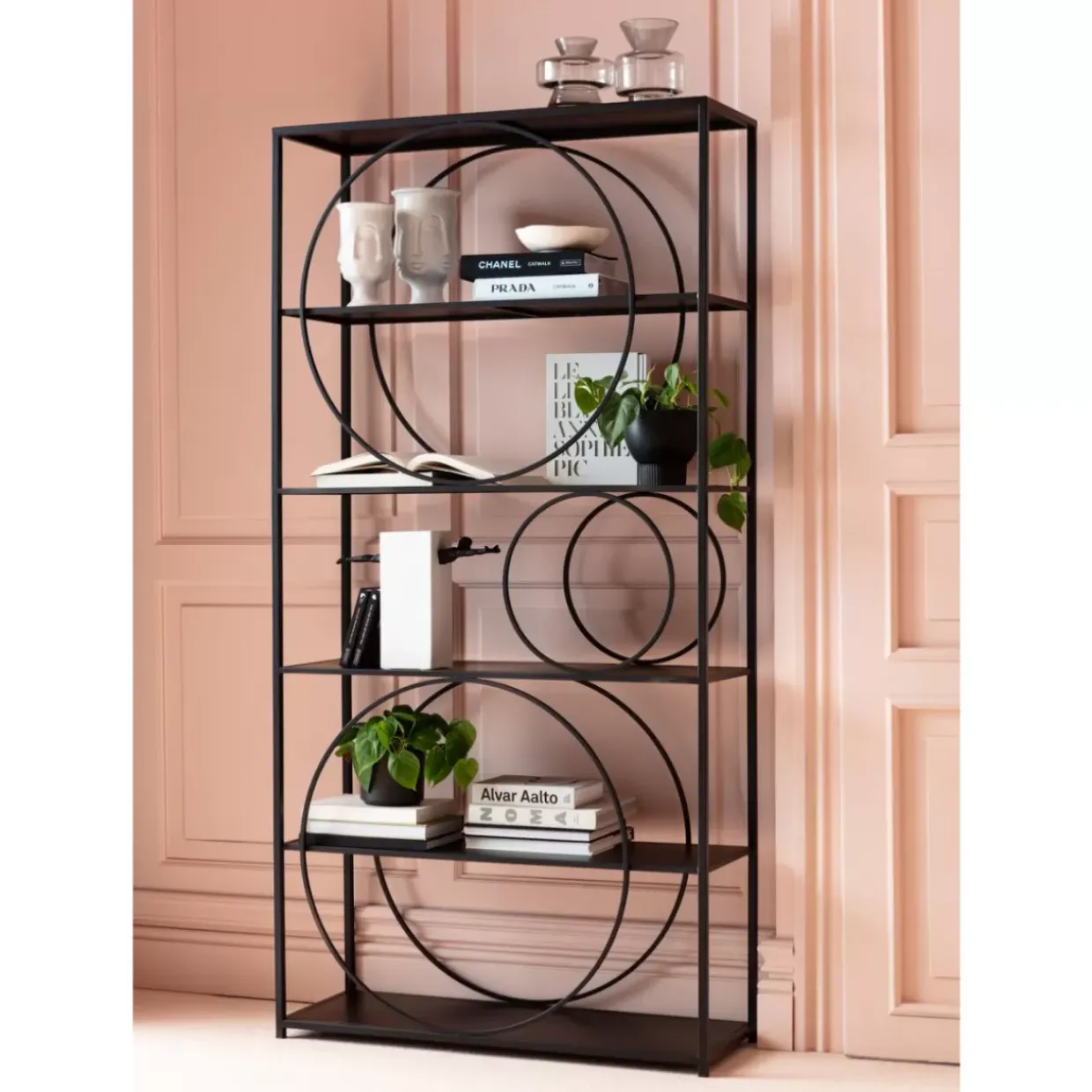 Regal Circle Schwarz 100X200Cm