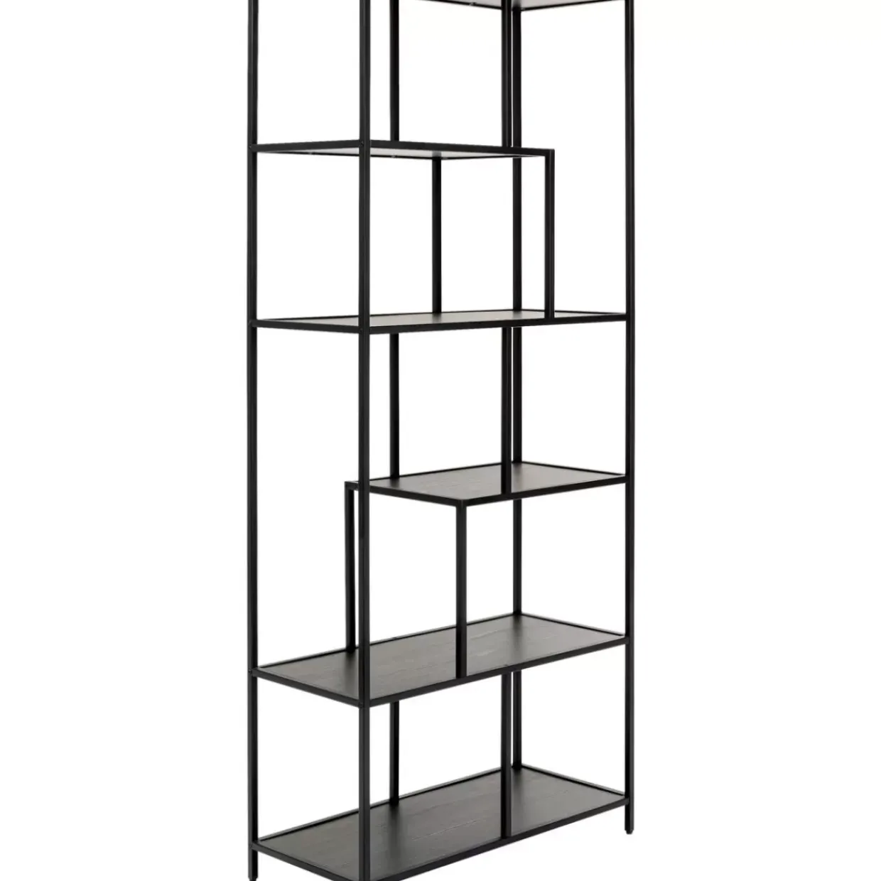 Regal Loftie Schwarz 77X185Cm