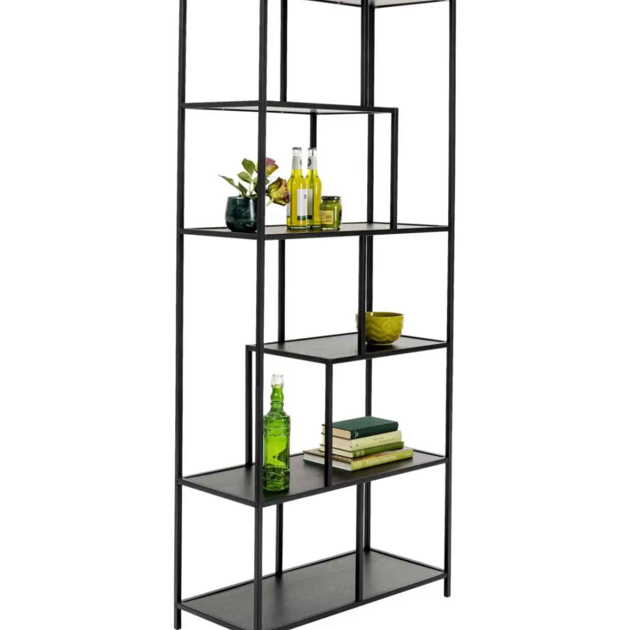 Regal Loftie Schwarz 77X185Cm