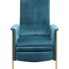 Relaxsessel Lazy Velvet Blau
