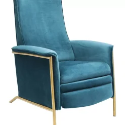 Relaxsessel Lazy Velvet Blau