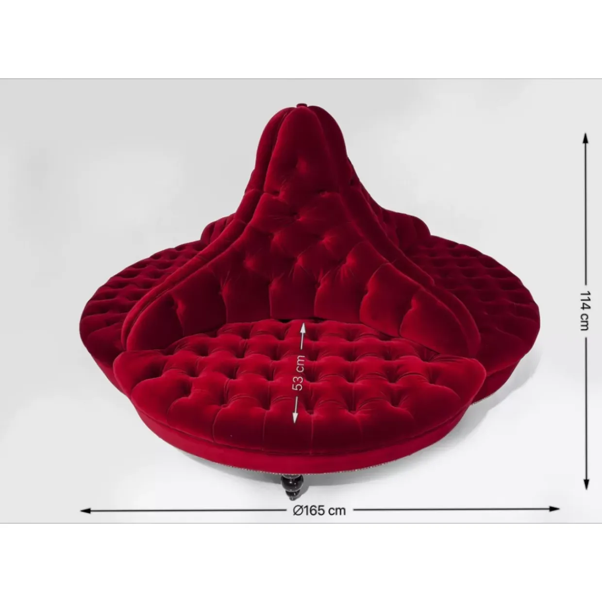 Rundsofa Boudoir 4-Sitzer Small