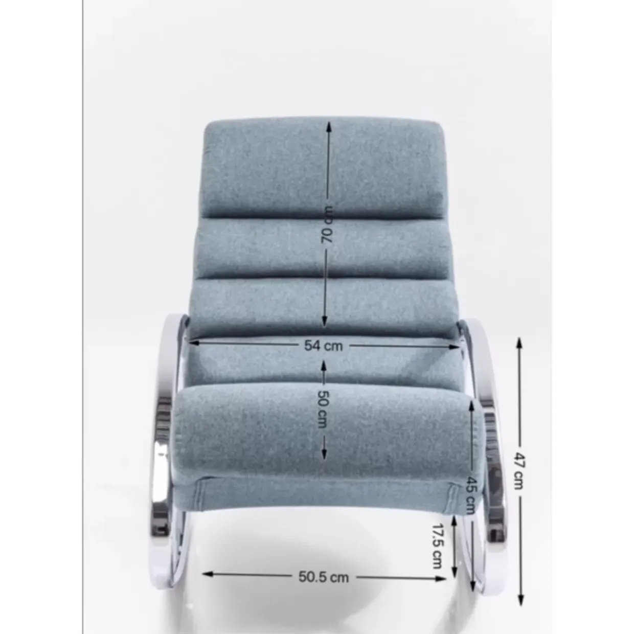 Schaukelsessel Manhattan Grau-Beige