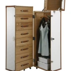 Schrankkoffer Croco White Cosmopolitan