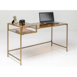 Schreibtisch Loft Gold 134X60Cm