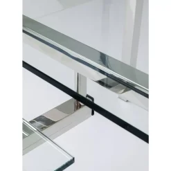 Schreibtisch Lorenco Chrom Winkelcombi 210X180Cm