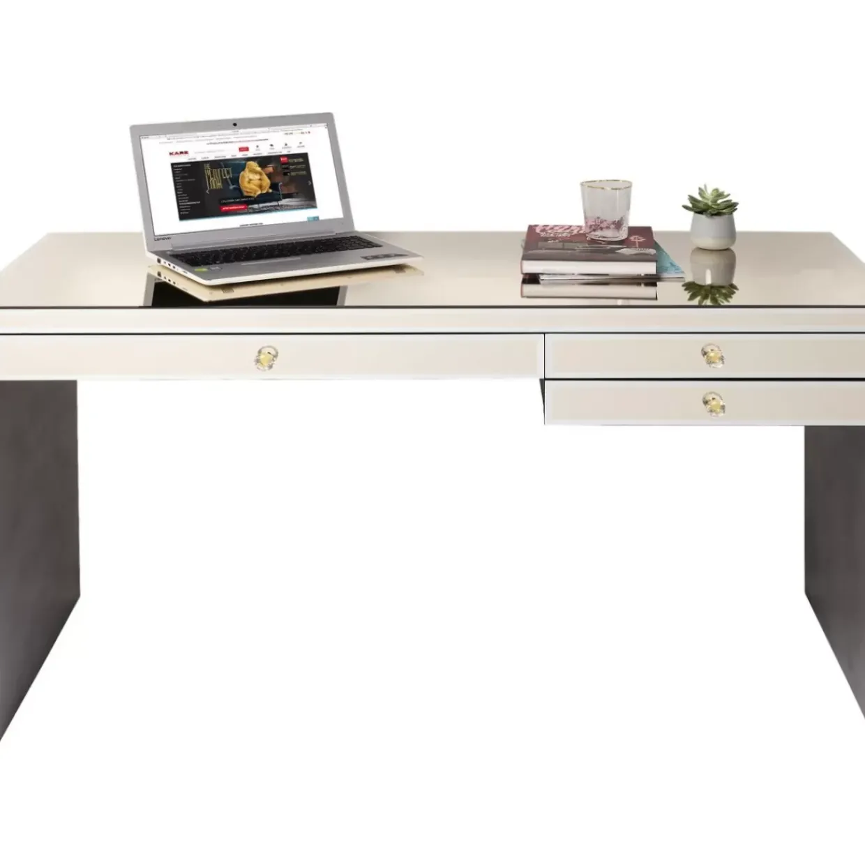 Schreibtisch Luxury Champagne 140X60Cm