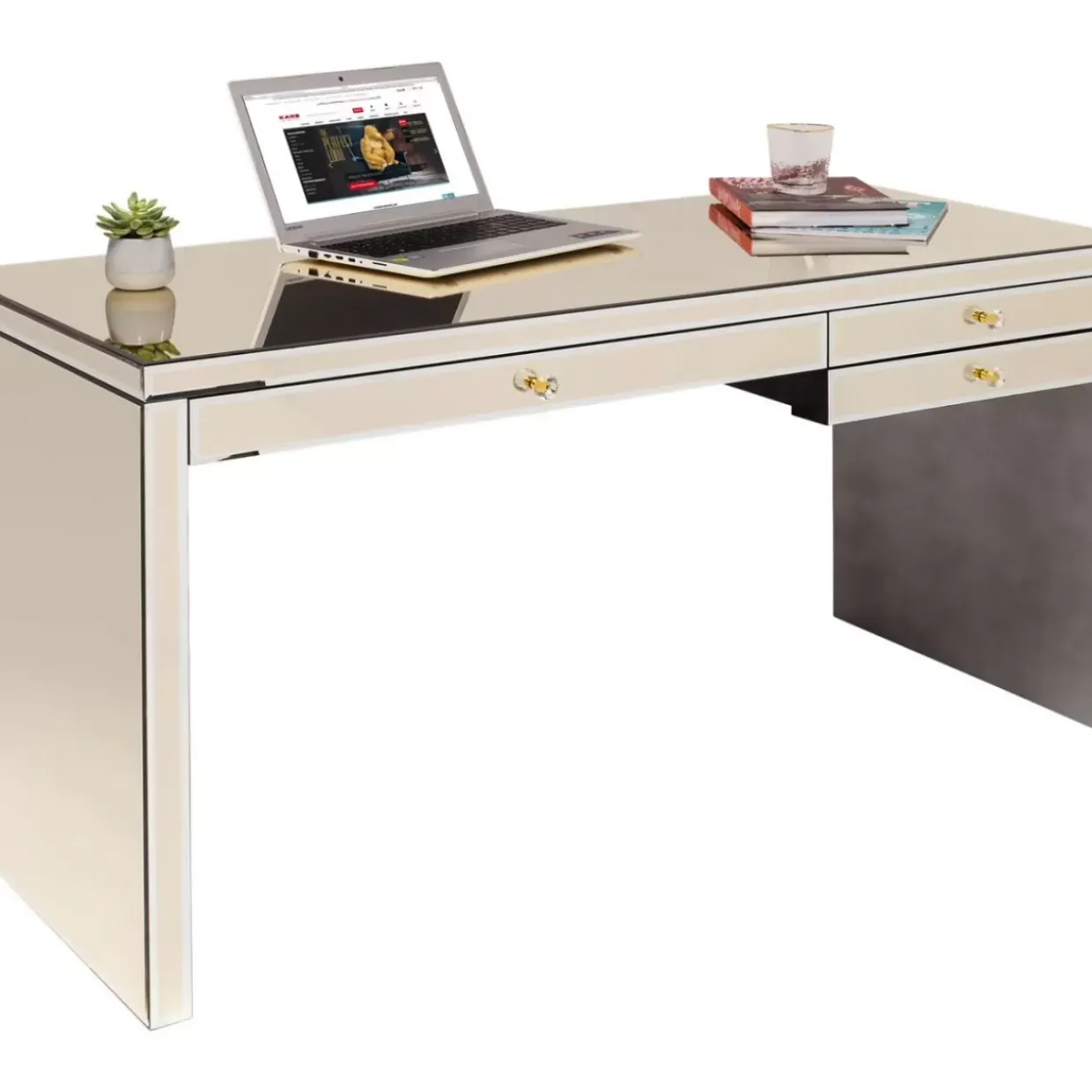 Schreibtisch Luxury Champagne 140X60Cm