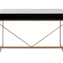 Schreibtisch Soran Gold 120X50Cm