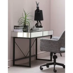 Schreibtisch Soran Schwarz 120X50Cm