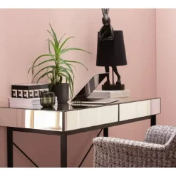 Schreibtisch Soran Schwarz 120X50Cm