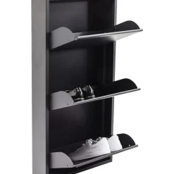 Schuhkipper Caruso 3-Er Anthrazit