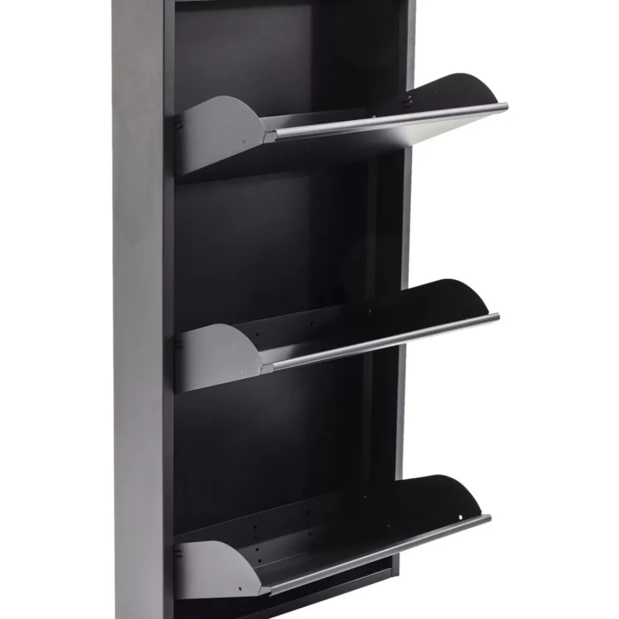 Schuhkipper Caruso 3-Er Anthrazit