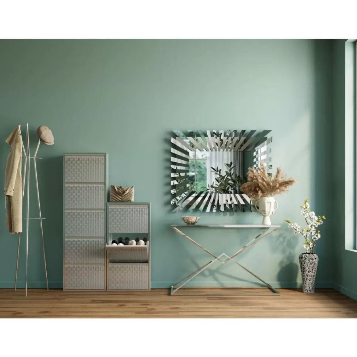 Schuhkipper Caruso 5-Er Silber/Geflext (Mo)