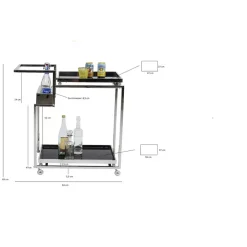 Servierwagen Barfly Silber