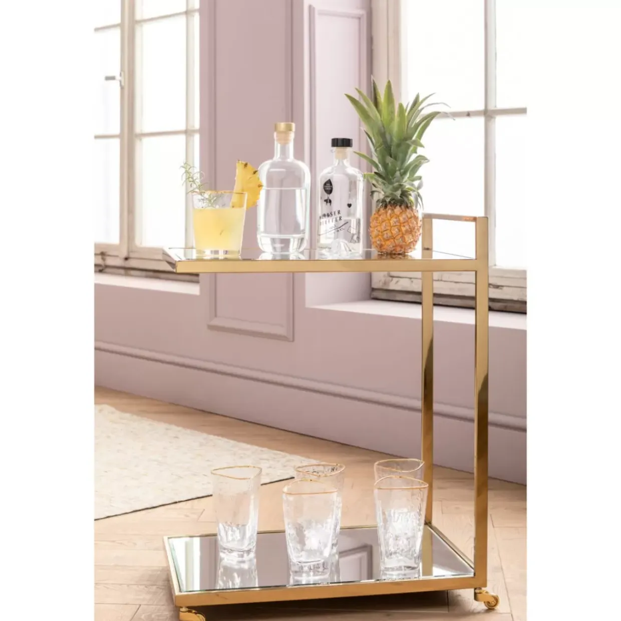 Servierwagen Classy Gold