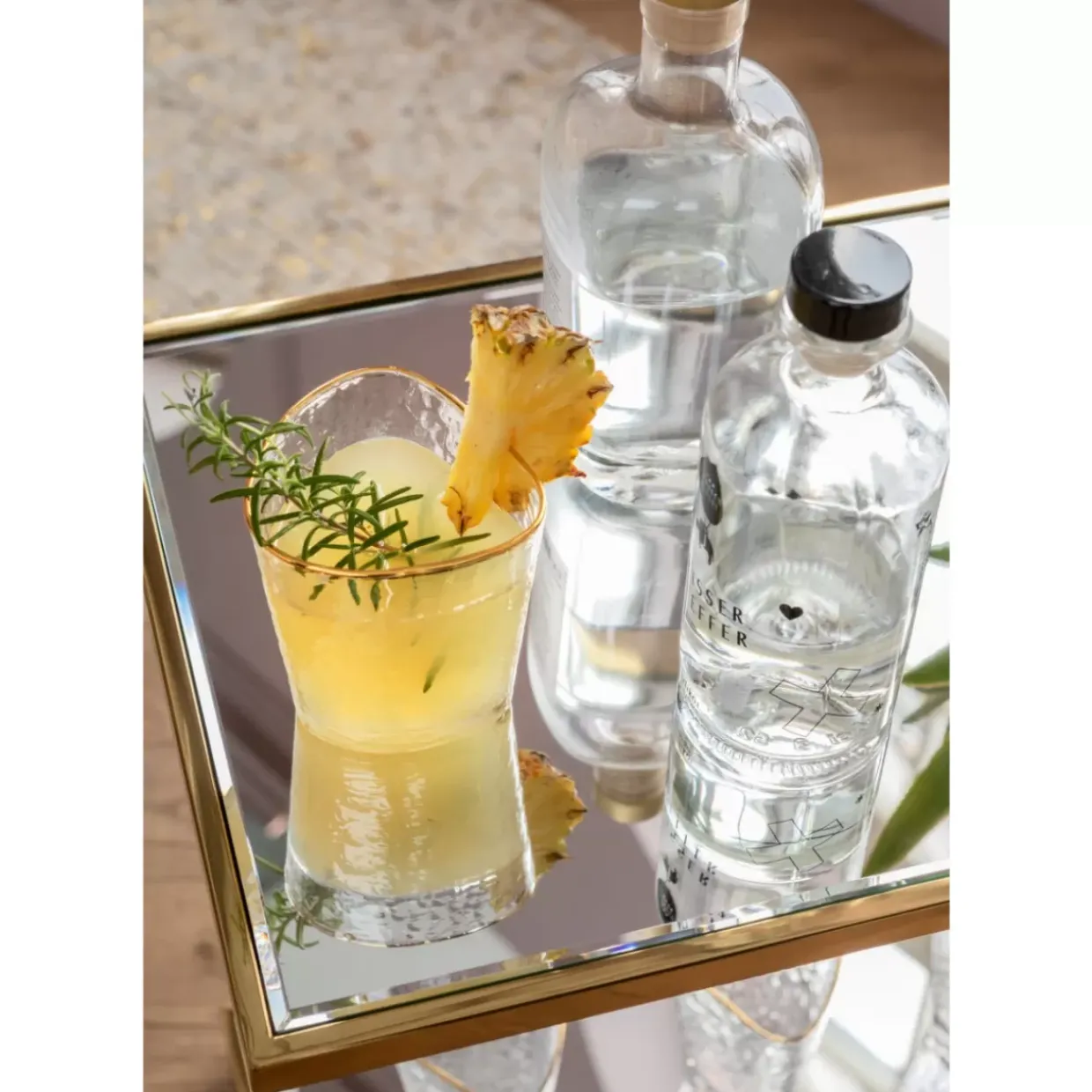 Servierwagen Classy Gold