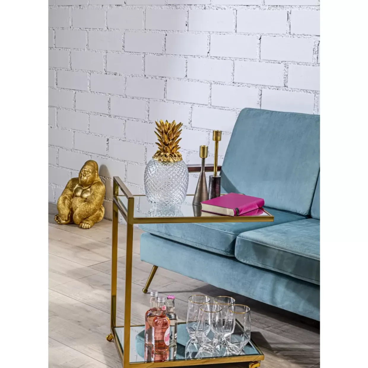 Servierwagen Classy Gold