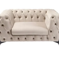 Sessel Bellissima Velvet Beige 120Cm