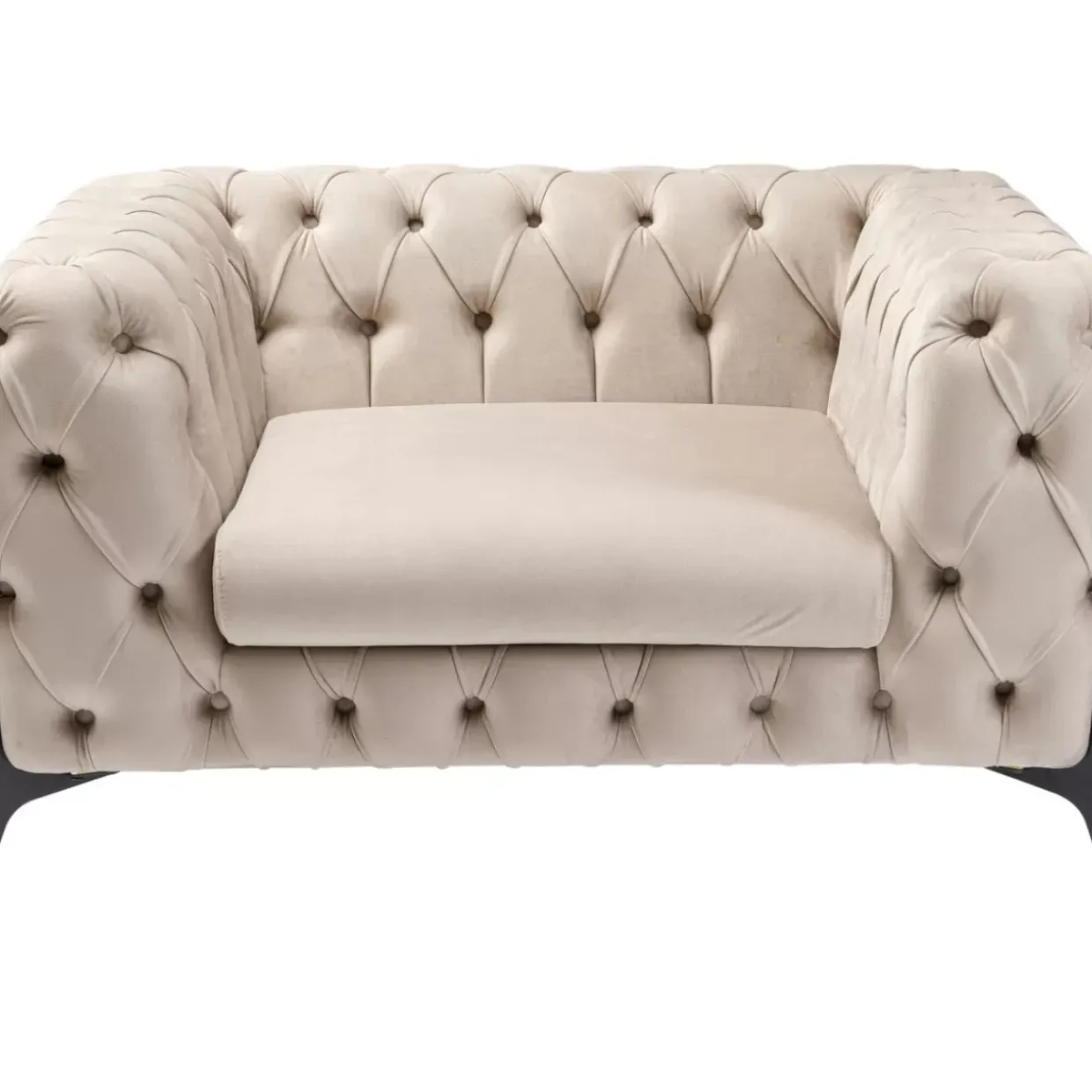 Sessel Bellissima Velvet Beige 120Cm