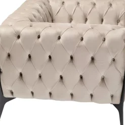 Sessel Bellissima Velvet Beige 120Cm